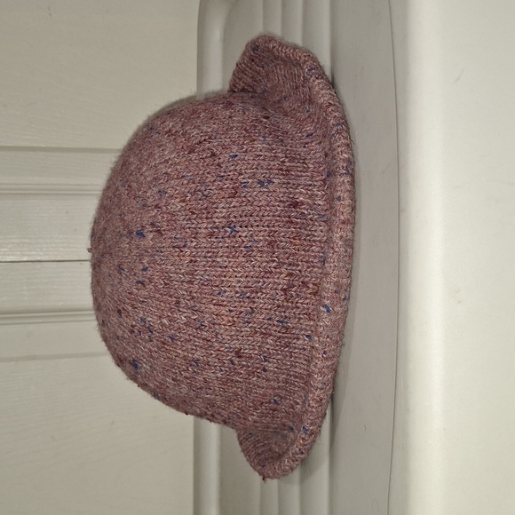 Vintage Collectables wool blend winter knit cloche sweater hat cap - rose pink - Picture 4 of 9